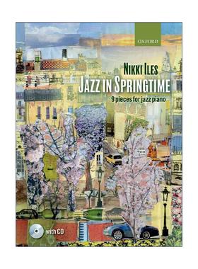 英文原版 Jazz in Springtime 爵士之春 钢琴爵士乐曲谱 英皇钢琴考级练习 英文版 进口英语原版书籍