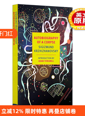 英文原版小说 Autobiography of a Corpse New York Review Books Classics 尸体自传 Sigizmund 英文版 进口英语原版书籍
