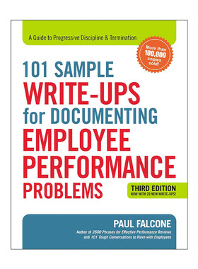 英文原版 101 Sample Write-Ups for Documenting Employee Performance Problems 绩效对话101个范例 英文版 进口英语原版书籍
