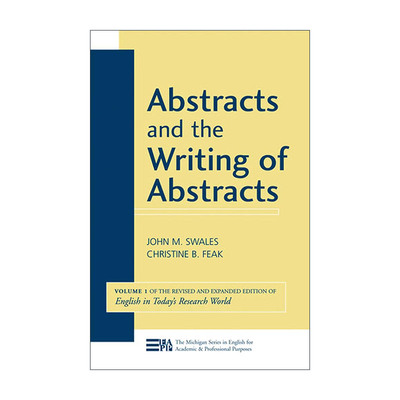 英文原版 Abstracts and the Writing of Abstracts 如何撰写摘要 John M. Swales 英文版 进口英语原版书籍