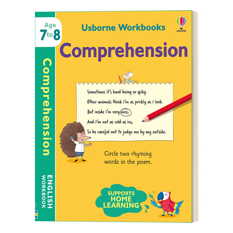 英文原版 Usborne Workbooks Comprehension 7-8 尤斯伯恩阅读理解练习册7-8岁 英文版 进口英语原版书籍