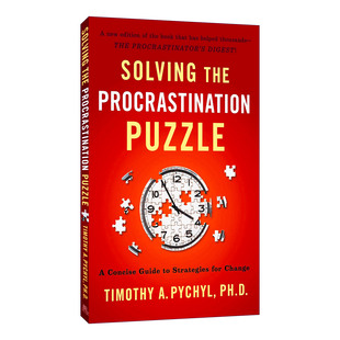 Procrastination Puzzle 进口英语原版 Solving 书籍 加拿大心理学博士皮切尔18年研究成果 the 时间管理指南 英文原版 战胜拖延症