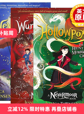 英文原版 The Trials of Morrigan Crow 永泊镇 莫里根乌鸦的审判系列1-3册 Nevermoor系列 英文版 进口英语原版书籍