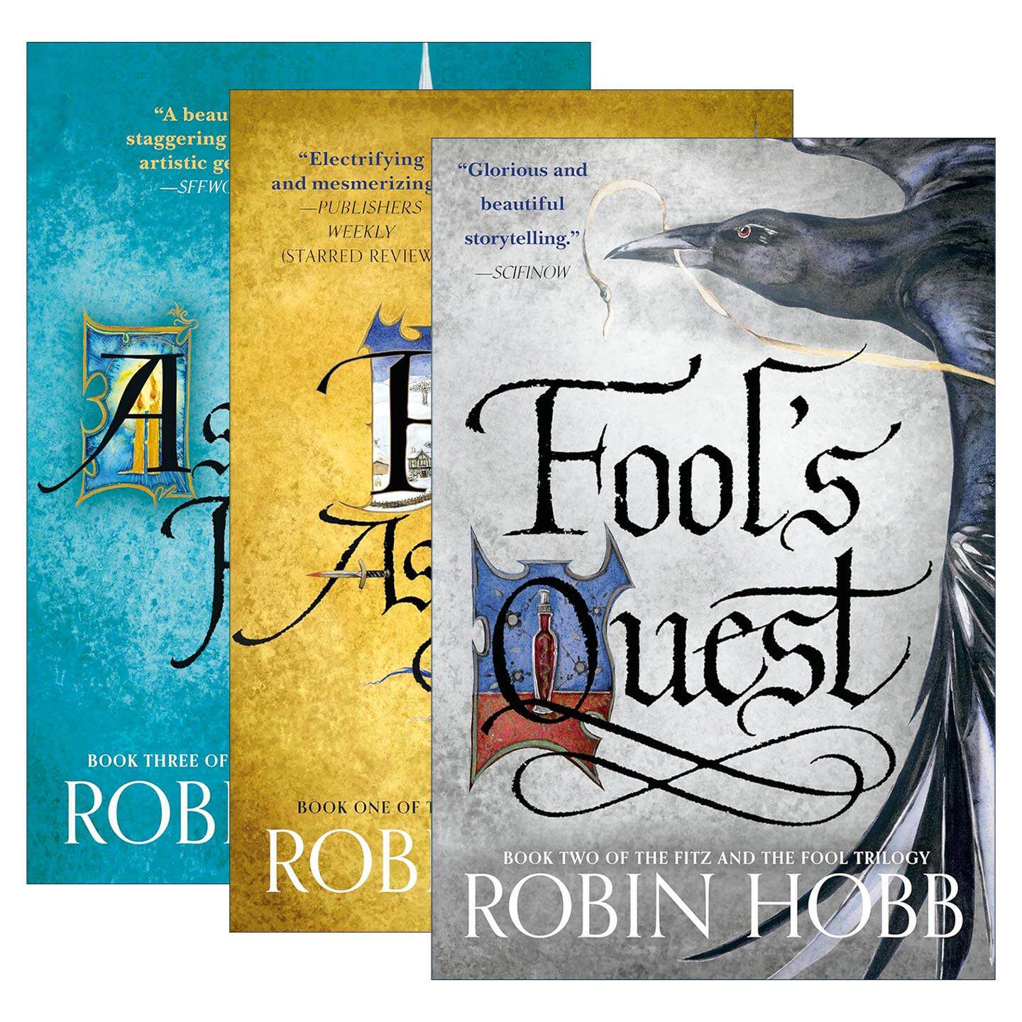 英文原版 Fitz and the Fool trilogy 蜚滋与弄臣三部曲1-3册 奇幻小说 刺客正传作者罗苹·荷布 英文版 进口英语原版书籍