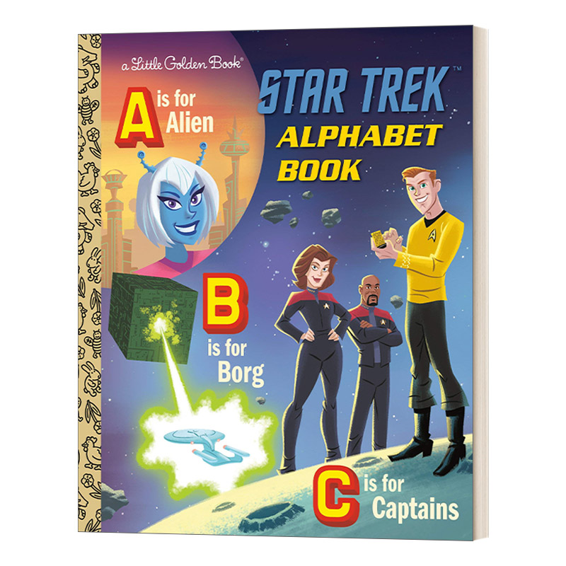 英文原版 Star Trek Alphabet Book Star Trek Little Golden Book 星际迷航 兰登书屋精装小金书 英文版 进口英语原版书籍