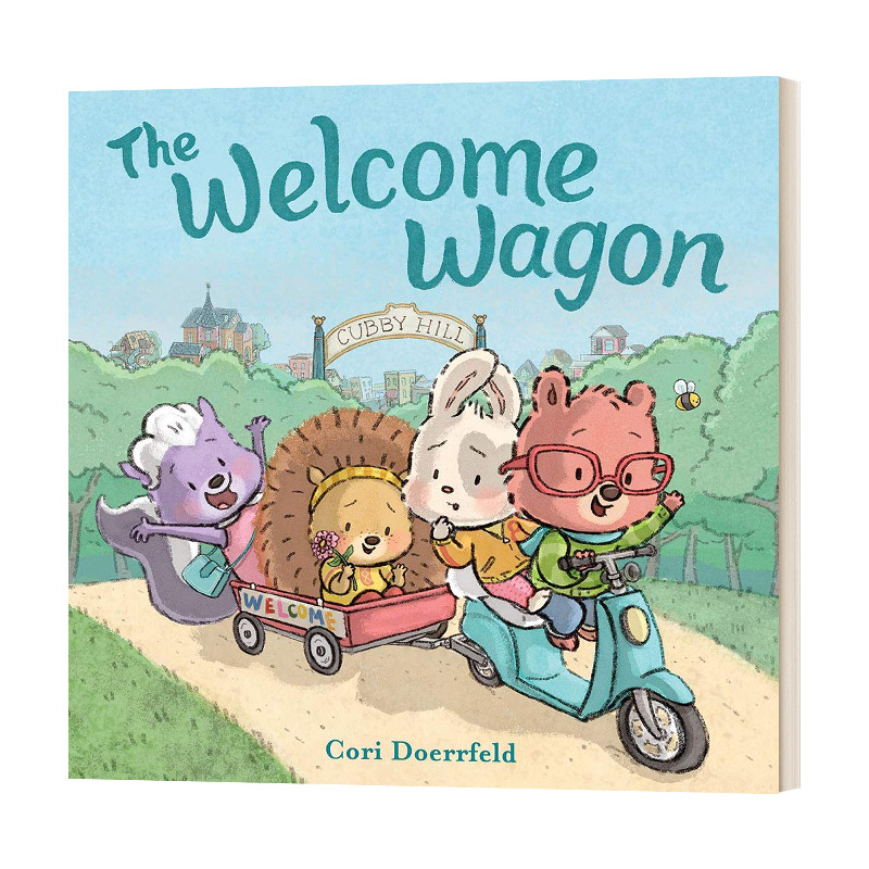 英文原版绘本 The Welcome Wagon A Cubby Hill Tale 欢迎号 小列车 精装 英文版 进口英语原版书籍儿童全英语书