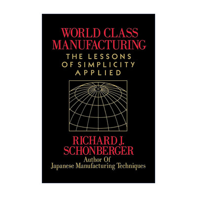 英文原版 World Class Manufacturing 制造 施恩伯 英文版 进口英语原版书籍