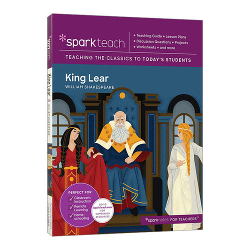 英文原版 SparkTeach King Lear 李尔王 教案 英文版 进口英语原版书籍