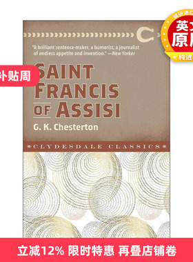 英文原版 Saint Francis of Assisi 方济各传 Clydesdale Classic 英文版 进口英语原版书籍