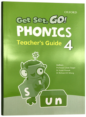 牛津幼儿自然拼读配套教师用书4级别 英文原版 Get Set Go Phonics Teacher’s Guide 4 英文版进口幼儿英语启蒙教材书籍