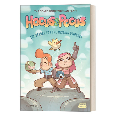 英文原版 Hocus & Pocus The Search for the Missing Dwarves 漫画任务系列3 霍克斯与波克斯 寻找失踪的小矮人 英文版 进口书籍