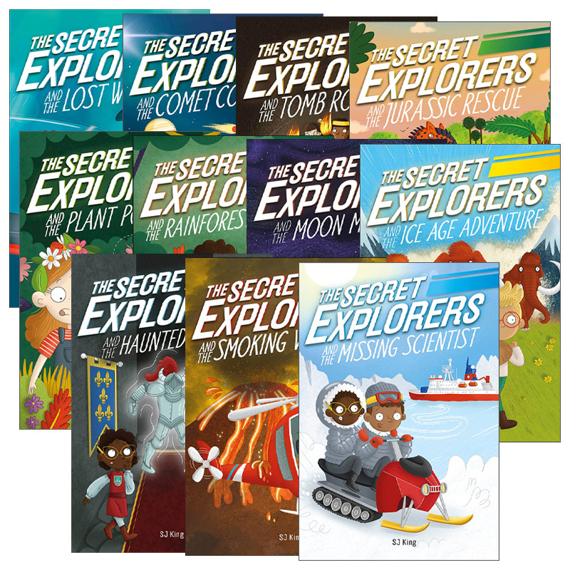 英文原版 The Secret Explorers 秘密探险家系列11册 DK儿童动作冒险小说 7-9岁 SJ King 英文版 进口英语原版书籍