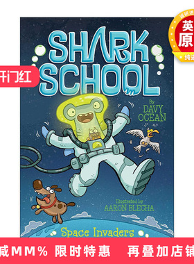 英文原版 Space Invaders 鲨鱼学校10 英文版 进口英语原版书籍