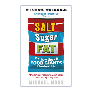 Fat 糖盐脂肪 进口英语原版 Salt 书籍 英文版 Sugar 三诡计 英文原版 食品工业诱人上瘾
