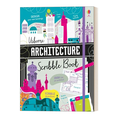 英文原版 Architecture Scribble Book 刮刮书 建筑互动书 精装 英文版 进口英语原版书籍