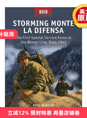 英文原版 Storming Monte La Difensa 二战恶魔旅迪芬萨山突袭德军1943 战争突袭系列 英文版 进口英语原版书籍