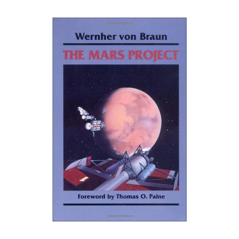 英文原版 Mars Project火星计划 Wernher von Braun 火箭总设计师 航天先驱 天空旅行经典著作 英文版 进口英语原版书籍