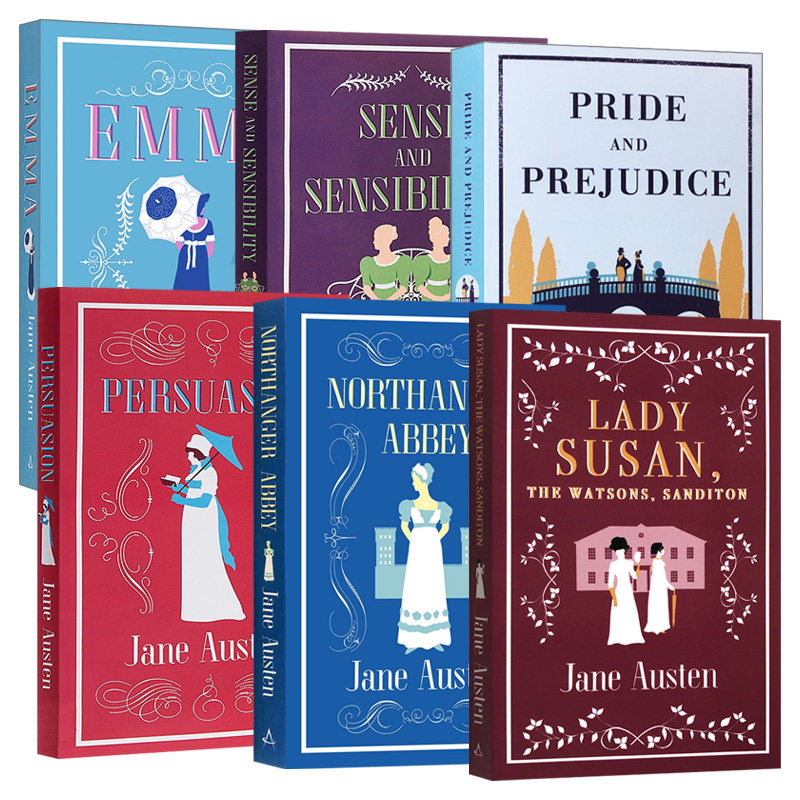 英文原版 Alma Classics 简 奥斯汀作品精选 6册 世界经典文学名著 Jane Austen 英文版 进口英语原版书籍