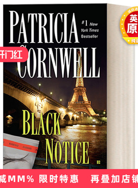英文原版 Black Notice Kay Scarpetta 10 首席女法医系列10 黑色通告 惊悚悬疑探案小说 Patricia Cornwell 进口英语原版书籍