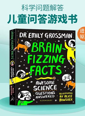 英文原版 Brain-fizzing Facts 儿童问答游戏书 科学问题解答 英文版 进口英语原版书籍