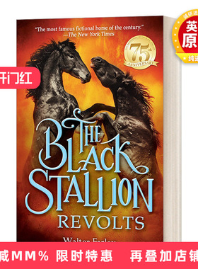 英文原版 The Black Stallion Revolts 黑神驹系列 黑神驹起义 Walter Farley 青少年骑马动作冒险小说 英文版 进口英语原版书籍
