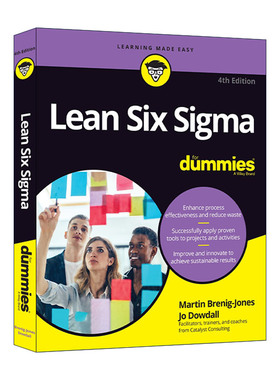 英文原版 Lean Six Sigma for Dummies 精益六西格码入门 第4版 英文版 进口英语原版书籍