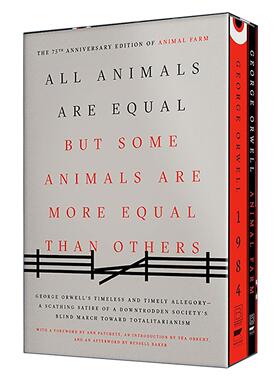 英文原版 George Orwell 2-Book Boxed Set 1984 and Animal Farm 乔治·奥威尔两册经典盒装套装 75周年 英文版进口英语原版书籍