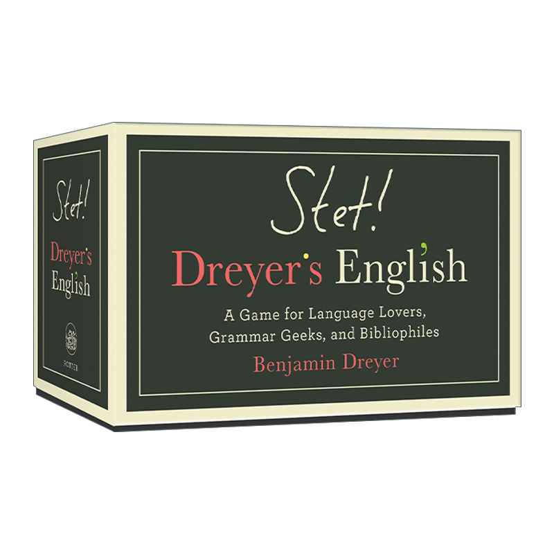 英文原版 STET Dreyer's English 不删 德雷尔英语 语言爱好者 语法极客和藏书家的游戏 英文版 进口英语原版书籍