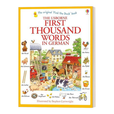 英文原版 First Thousand Words in German 1000个德语词 英文版 进口英语原版书籍