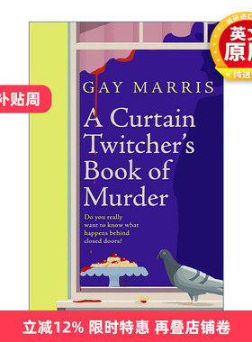 英文原版 A Curtain Twitcher's Book of Murder 窗帘后的谋杀手札 Gay Marris 畅销黑色幽默小说 英文版 进口英语原版书籍