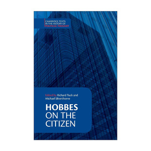 英文原版 Hobbes On the Citizen 托马斯·霍布斯 论公民 剑桥政治思想史文本系列 英文版 进口英语原版书籍
