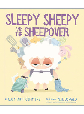 英文原版 Sleepy Sheepy and the Sheepover 瞌睡小羊与羊圈 儿童精装绘本 好饿好饿的大狮子作者Lucy Ruth Cummins 英文版