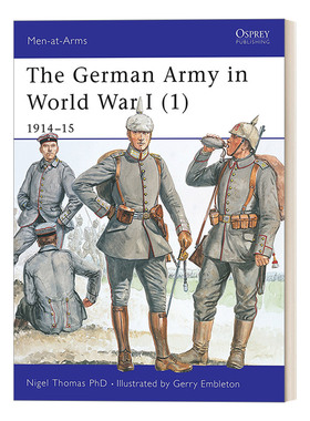 英文原版 The German Army in World War I (1) 一战中的德国军队1 1914-1915 历史上的军队系列 英文版 进口英语原版书籍