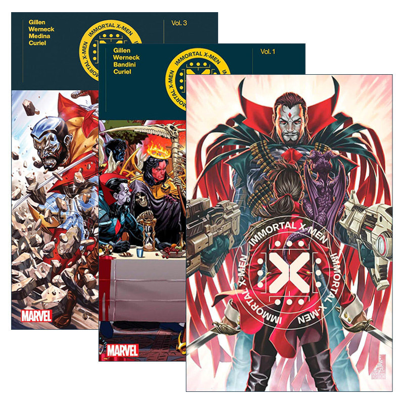 英文原版 Immortal X-Men By Kieron Gillen 不朽X战警系列3册 漫威漫画 英文版 进口英语原版书籍