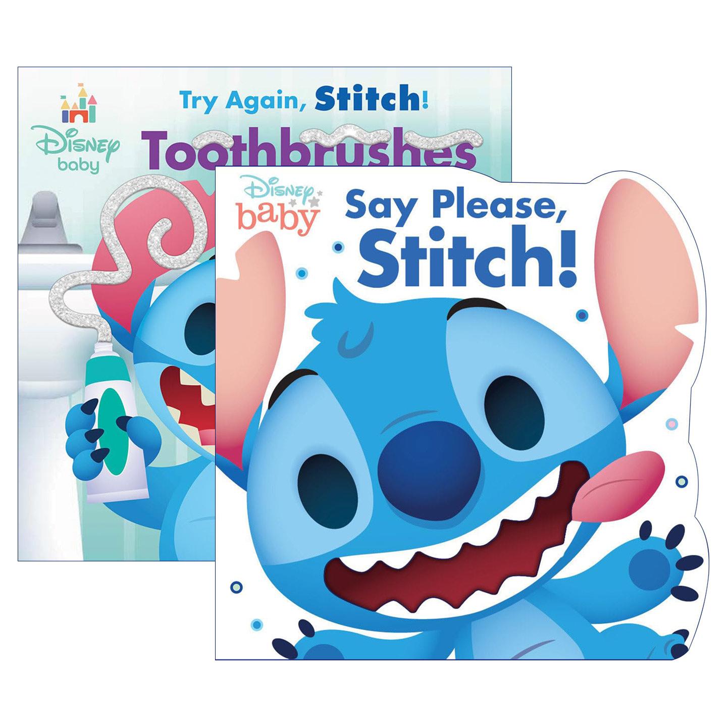英文原版 Disney Baby-Stitch系列2册 迪士尼宝贝 要说请 史迪仔 史迪奇 儿童礼貌礼仪启蒙认知绘本 纸板书 进口英语原版书籍