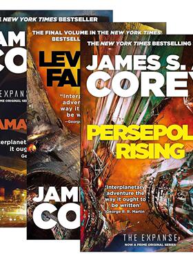 英文原版小说 The Expanse Book 苍穹浩瀚系列7-9册 波斯波利斯的崛起 提亚马特之怒 利维坦跌落 英文版 进口英语原版书籍