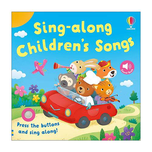 英文原版 Usborne Sing-along Children's Songs 经典儿歌童谣 尤斯伯恩早教启蒙儿歌发声书 纸板书 英文版 进口英语原版书籍