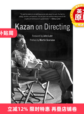 英文原版 Kazan on Directing 伊利亚·卡赞谈导演 电影表演艺术 英文版 进口英语原版书籍