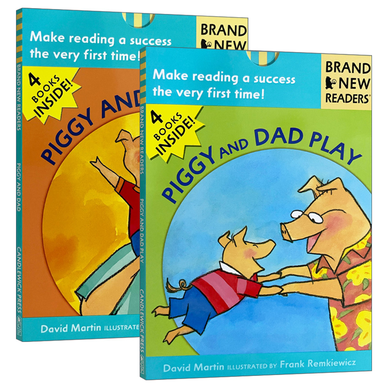 英文原版 Brand New Readers Piggy and Dad小猪与爸爸系列2册 儿童绘本 Candlewick分级读物 英文版 进口英语原版书籍