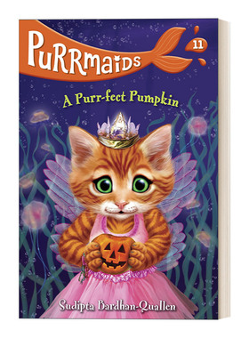 英文原版 Purrmaids 11 A Purr-fect Pumpkin 美猫鱼11 一个超完美的南瓜 英文版 进口英语原版书籍