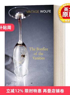 英文原版小说 Bonfire of the Vanities 虚荣的篝火 汤姆·沃尔夫 英文版 进口英语原版书籍