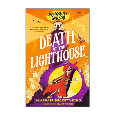 英文原版 Montgomery Bonbon Death at the Lighthouse 蒙哥马利·邦邦 灯塔之死 儿童侦探悬疑幽默章节桥梁书 进口英语原版书籍