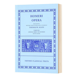 牛津经典 精装 XII册 英文版 Odyssey Monro 卷三 书籍 进口英语原版 Vol. Homer 奥德赛 III. 文本系列 荷马史诗 英文原版
