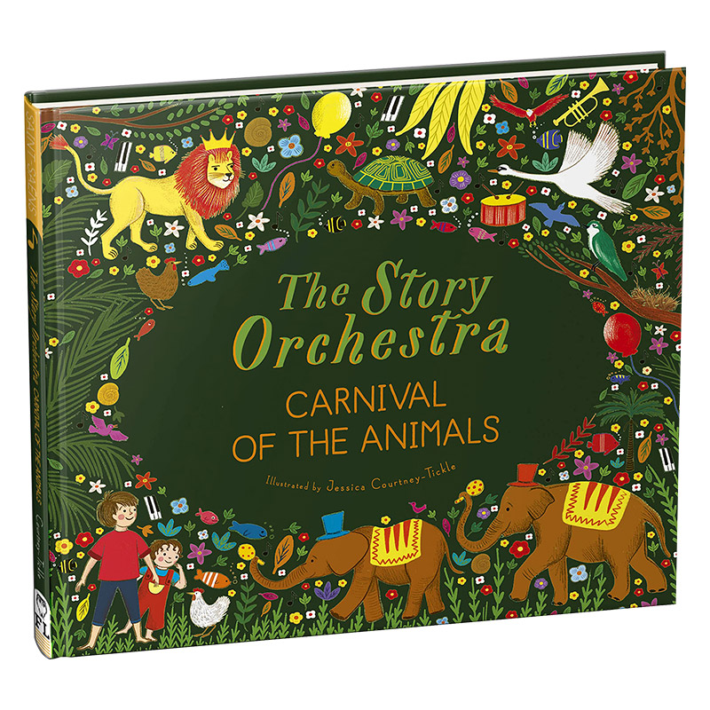 英文原版 精装 The Story Orchestra 交响乐团发声书 圣桑动物狂欢节 音乐故事 有声绘本 故事管弦乐队 英文版 进口英语书籍