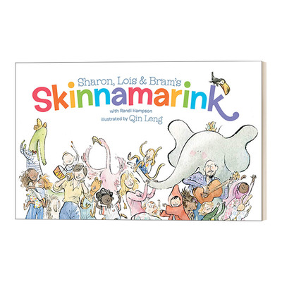 英文原版 Sharon  Lois and Bram's Skinnamarink 经典民歌改编 0-2岁 幼儿童谣 儿童英语启蒙图画故事书 纸板书 英文版进口英语书