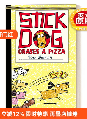 英文原版 Stick Dog Chases a Pizza 史迪狗追逐披萨 英文版 进口英语原版书籍
