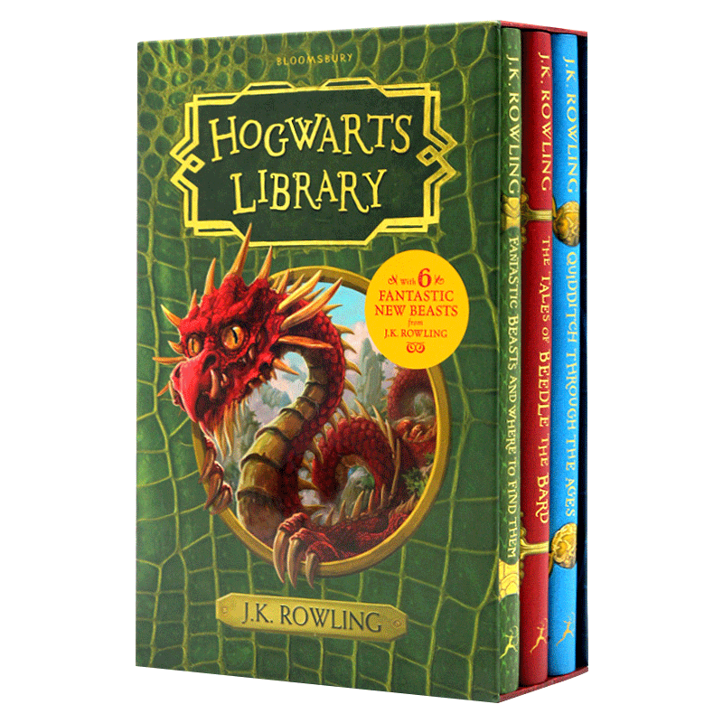 神奇动物在哪里 The Hogwarts Library Box Set 英文原版小说 霍格伍兹图书馆3册套装 哈利波特外传 精装 英文版进口英语书籍