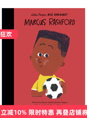 英文原版 Little People Big Dreams Marcus Rashford 小人物大梦想纸板书 拉什福德 足球运动员 精装 英文版 进口英语原版书籍