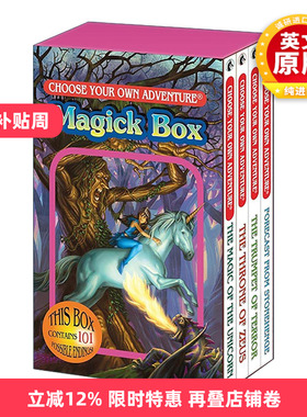 英文原版 Choose Your Own Adventure 4-Book Boxed Set Magick Box 惊险岔路口系列 魔法盒4册盒装套装 英文版 进口英语原版书籍