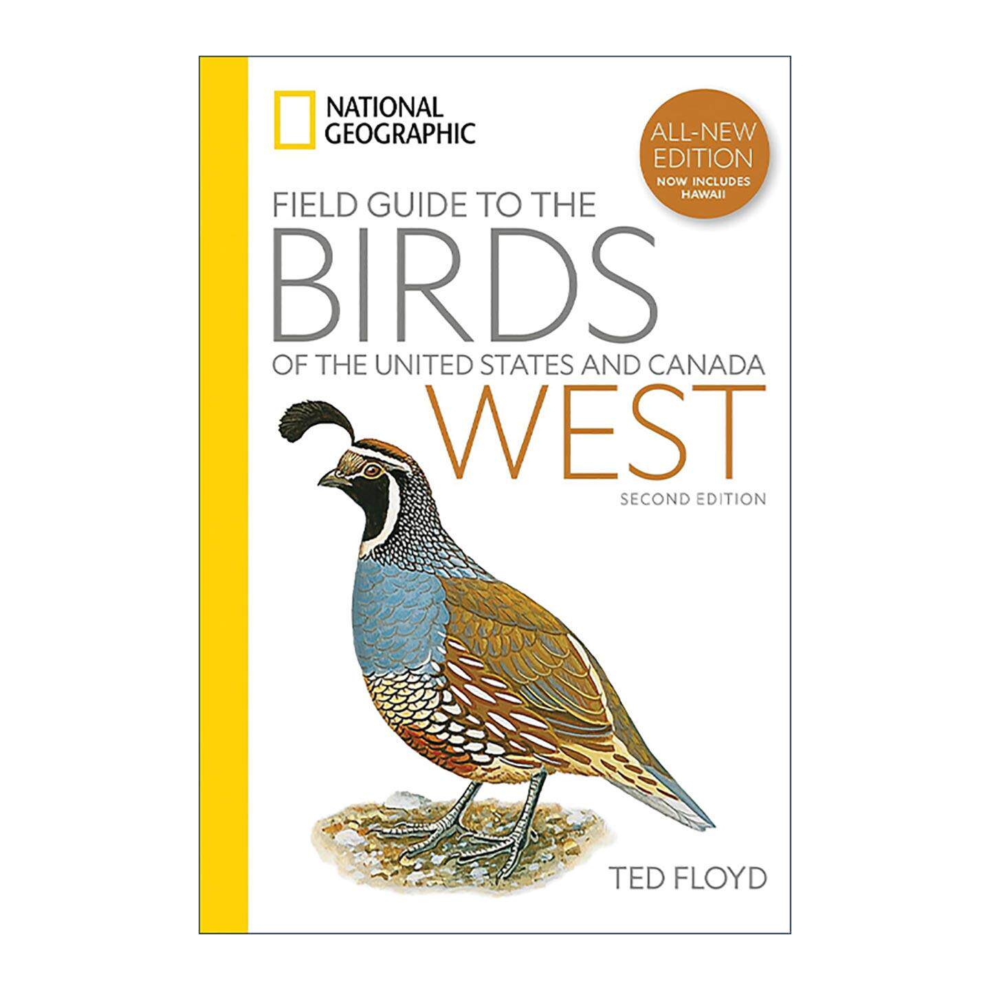 英文原版 National Geographic Field Guide to the Birds of the United States and Canada―West 美国和加拿大鸟类国家地理实地